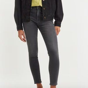 NWT Levi's Premium 721 HIGH RISE SKINNY WOMEN'S JEANS - 29x28 - Clear Way -black